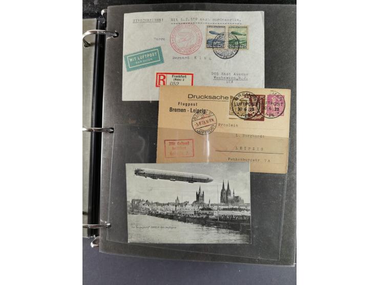 1912/53, very interesting group of over 320 entire items, including many ILA, yellow and green dog, Bavarian air-mail, E.EL.P