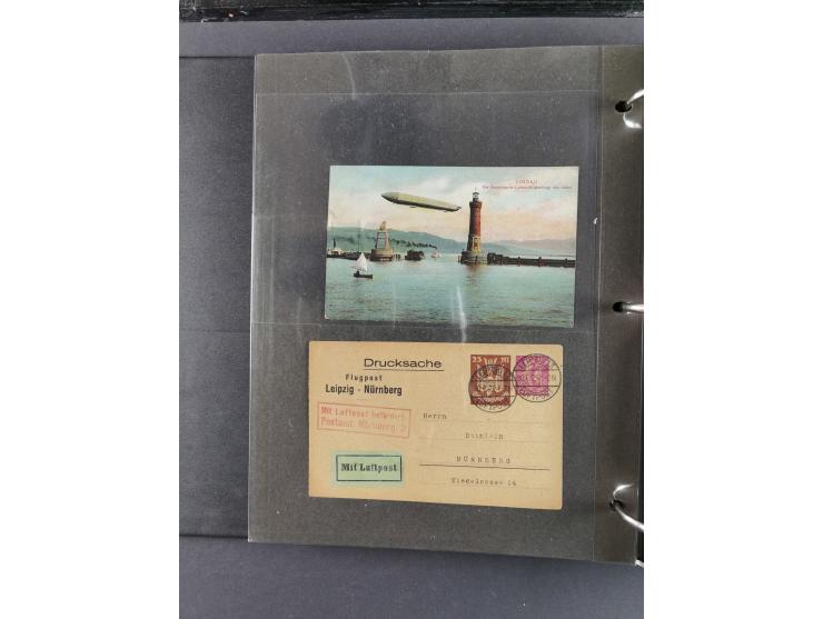 1912/53, very interesting group of over 320 entire items, including many ILA, yellow and green dog, Bavarian air-mail, E.EL.P