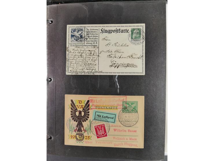 1912/53, very interesting group of over 320 entire items, including many ILA, yellow and green dog, Bavarian air-mail, E.EL.P