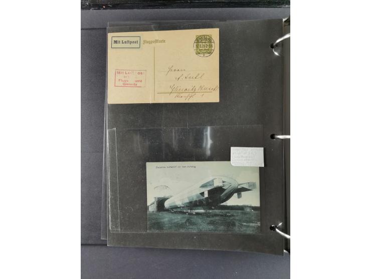 1912/53, very interesting group of over 320 entire items, including many ILA, yellow and green dog, Bavarian air-mail, E.EL.P