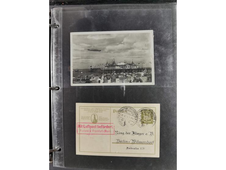 1912/53, very interesting group of over 320 entire items, including many ILA, yellow and green dog, Bavarian air-mail, E.EL.P