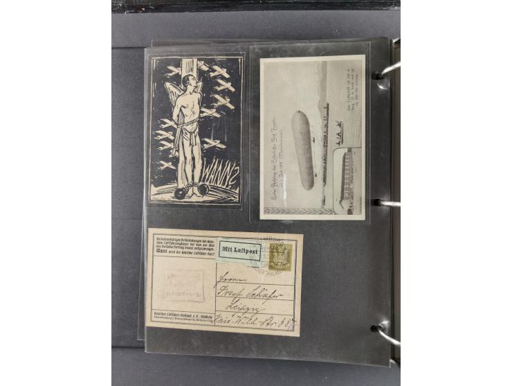 1912/53, very interesting group of over 320 entire items, including many ILA, yellow and green dog, Bavarian air-mail, E.EL.P