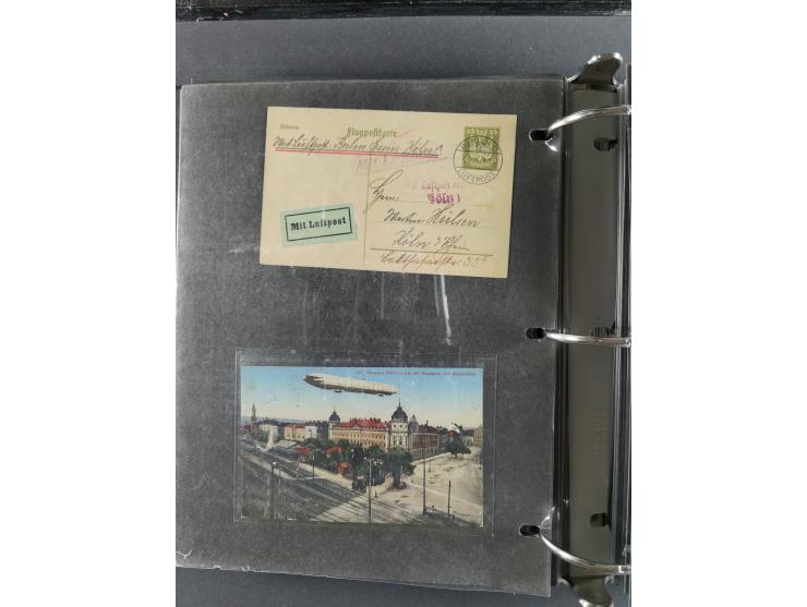 1912/53, very interesting group of over 320 entire items, including many ILA, yellow and green dog, Bavarian air-mail, E.EL.P