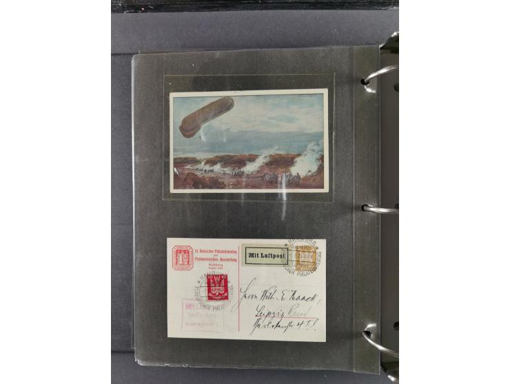 1912/53, very interesting group of over 320 entire items, including many ILA, yellow and green dog, Bavarian air-mail, E.EL.P