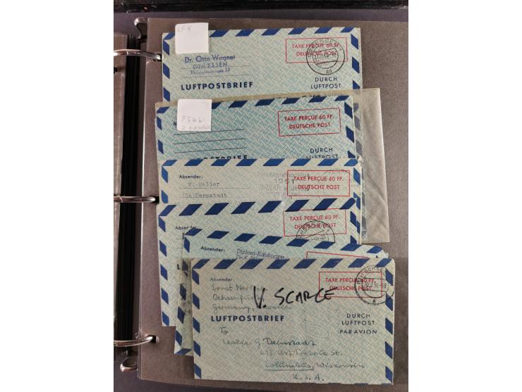 1912/53, very interesting group of over 320 entire items, including many ILA, yellow and green dog, Bavarian air-mail, E.EL.P