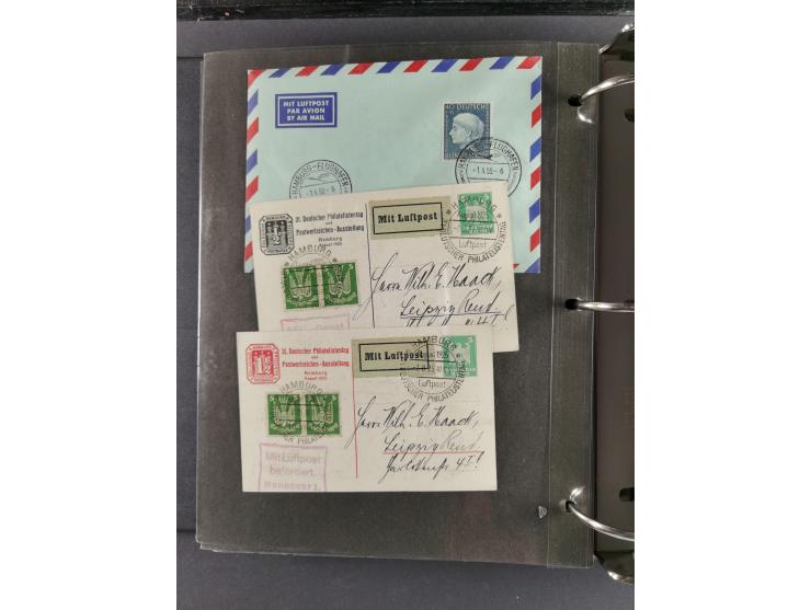 1912/53, very interesting group of over 320 entire items, including many ILA, yellow and green dog, Bavarian air-mail, E.EL.P