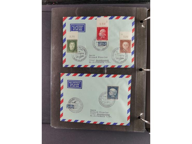 1912/53, very interesting group of over 320 entire items, including many ILA, yellow and green dog, Bavarian air-mail, E.EL.P