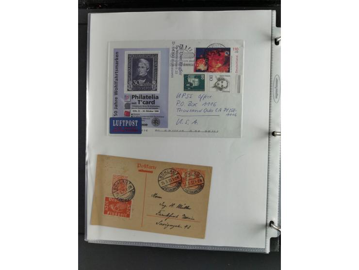 1912/53, very interesting group of over 320 entire items, including many ILA, yellow and green dog, Bavarian air-mail, E.EL.P