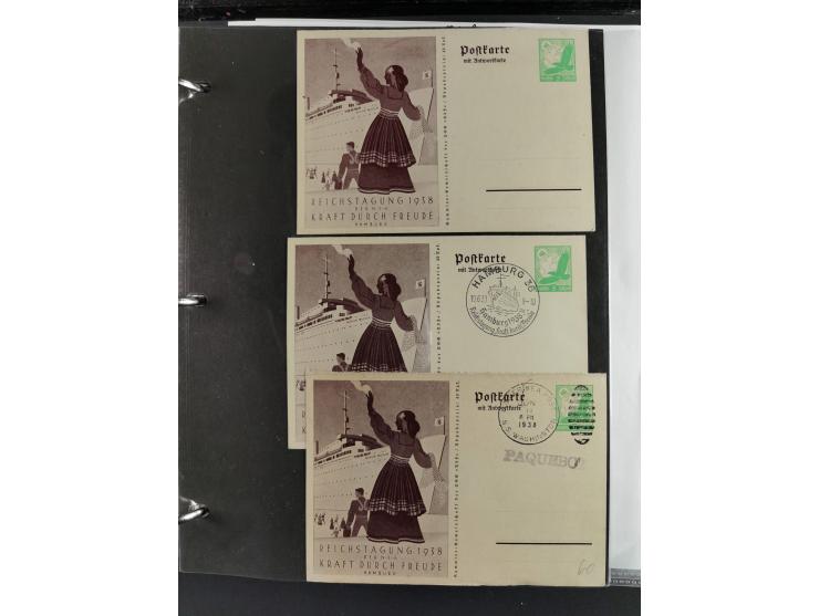 1912/53, very interesting group of over 320 entire items, including many ILA, yellow and green dog, Bavarian air-mail, E.EL.P