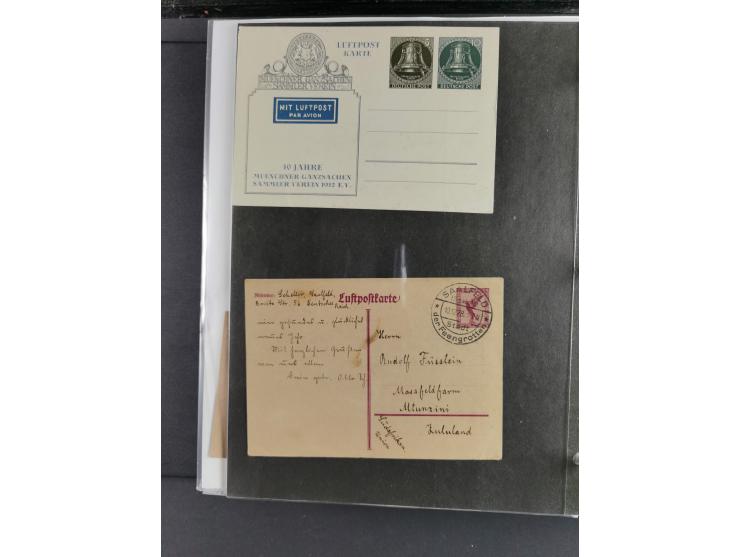 1912/53, very interesting group of over 320 entire items, including many ILA, yellow and green dog, Bavarian air-mail, E.EL.P