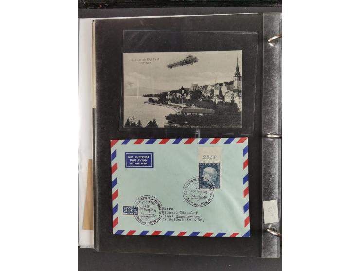 1912/53, very interesting group of over 320 entire items, including many ILA, yellow and green dog, Bavarian air-mail, E.EL.P