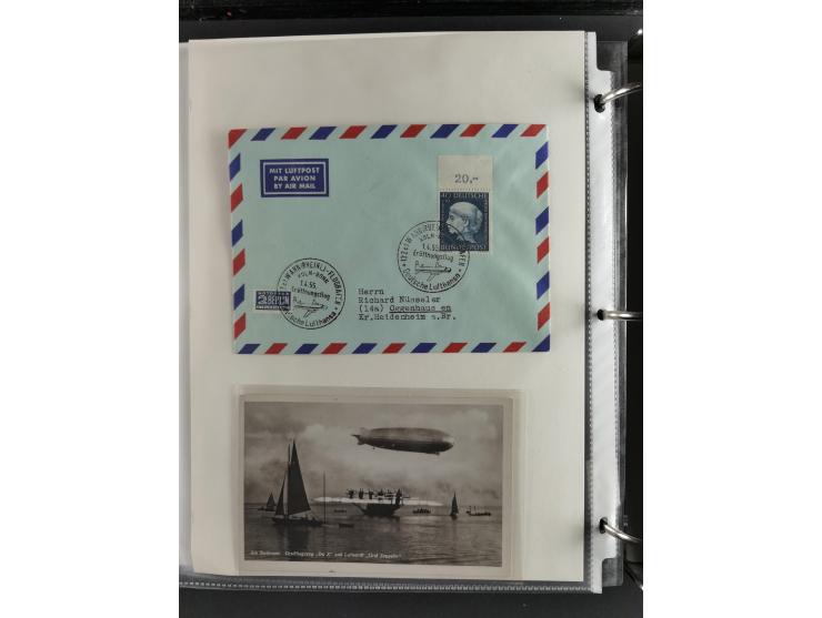 1912/53, very interesting group of over 320 entire items, including many ILA, yellow and green dog, Bavarian air-mail, E.EL.P