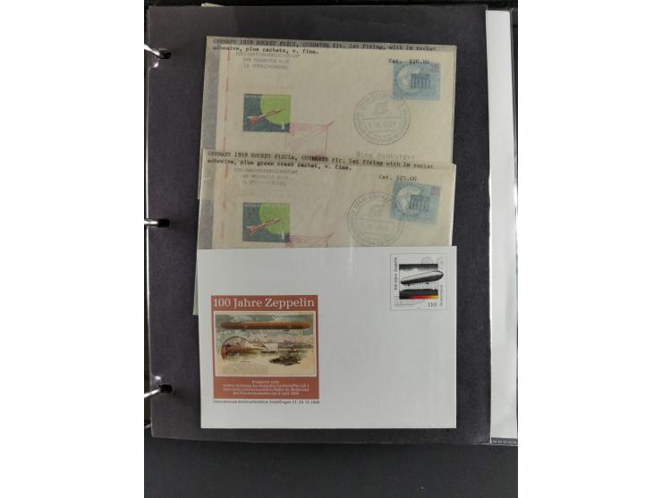 1912/53, very interesting group of over 320 entire items, including many ILA, yellow and green dog, Bavarian air-mail, E.EL.P