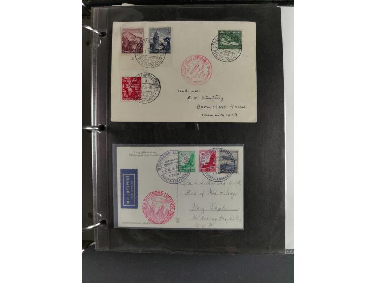 1912/53, very interesting group of over 320 entire items, including many ILA, yellow and green dog, Bavarian air-mail, E.EL.P