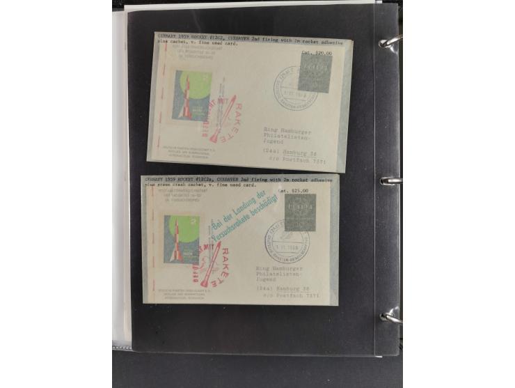 1912/53, very interesting group of over 320 entire items, including many ILA, yellow and green dog, Bavarian air-mail, E.EL.P