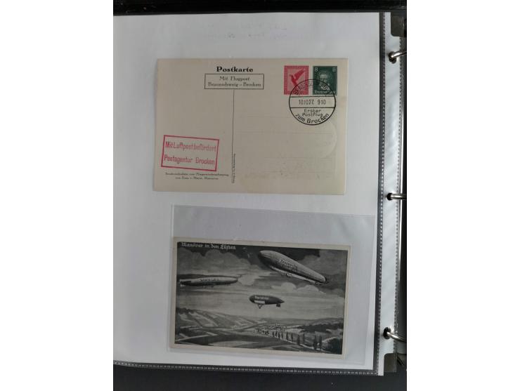 1912/53, very interesting group of over 320 entire items, including many ILA, yellow and green dog, Bavarian air-mail, E.EL.P