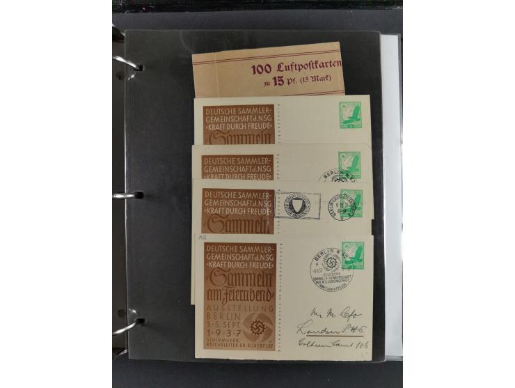 1912/53, very interesting group of over 320 entire items, including many ILA, yellow and green dog, Bavarian air-mail, E.EL.P