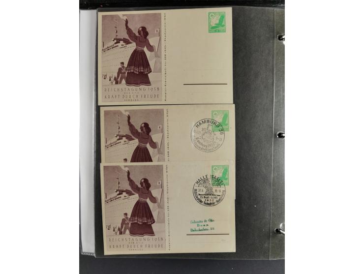 1912/53, very interesting group of over 320 entire items, including many ILA, yellow and green dog, Bavarian air-mail, E.EL.P