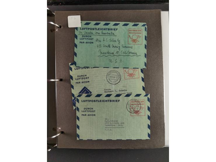 1912/53, very interesting group of over 320 entire items, including many ILA, yellow and green dog, Bavarian air-mail, E.EL.P