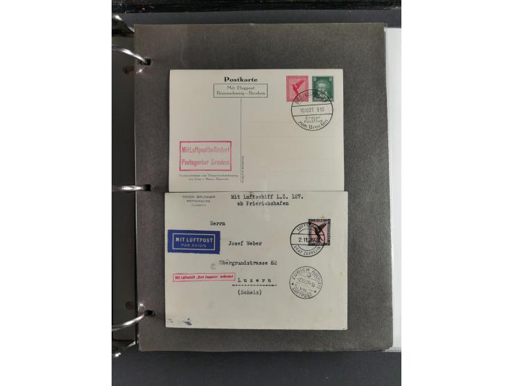 1912/53, very interesting group of over 320 entire items, including many ILA, yellow and green dog, Bavarian air-mail, E.EL.P