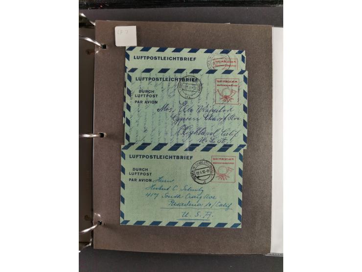 1912/53, very interesting group of over 320 entire items, including many ILA, yellow and green dog, Bavarian air-mail, E.EL.P