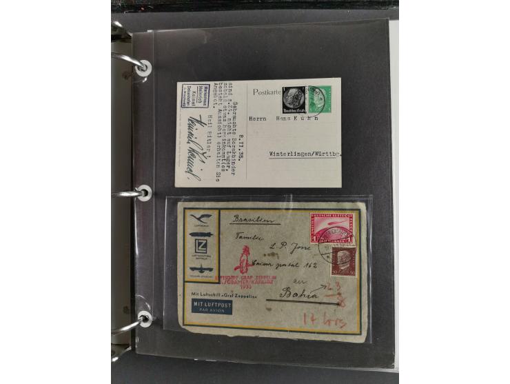 1912/53, very interesting group of over 320 entire items, including many ILA, yellow and green dog, Bavarian air-mail, E.EL.P