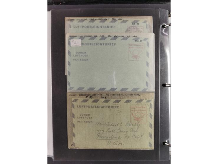 1912/53, very interesting group of over 320 entire items, including many ILA, yellow and green dog, Bavarian air-mail, E.EL.P