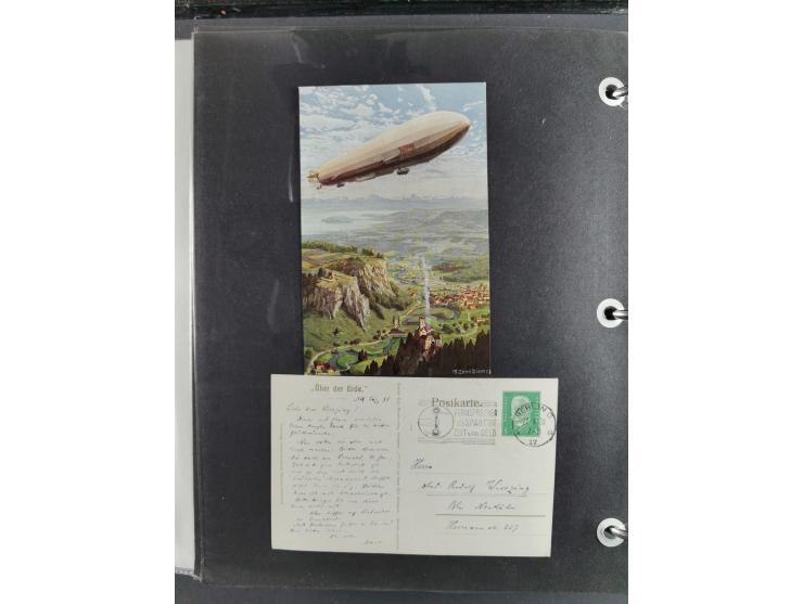 1912/53, very interesting group of over 320 entire items, including many ILA, yellow and green dog, Bavarian air-mail, E.EL.P