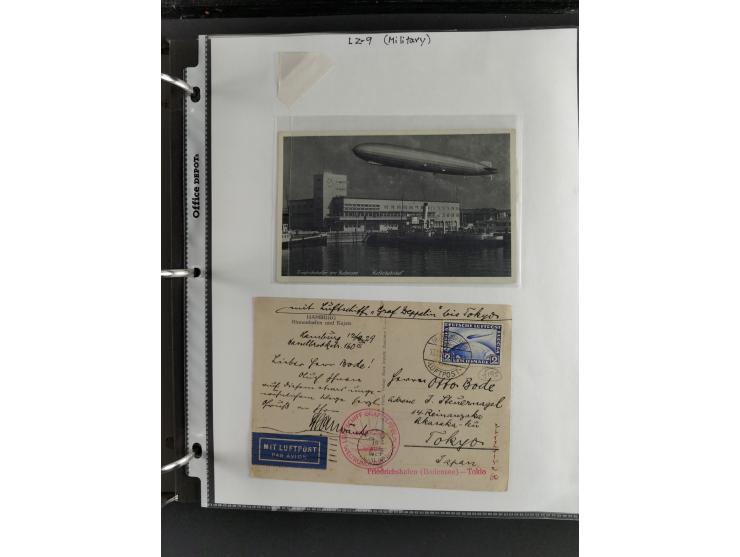 1912/53, very interesting group of over 320 entire items, including many ILA, yellow and green dog, Bavarian air-mail, E.EL.P