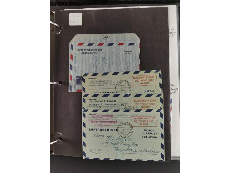 1912/53, very interesting group of over 320 entire items, including many ILA, yellow and green dog, Bavarian air-mail, E.EL.P