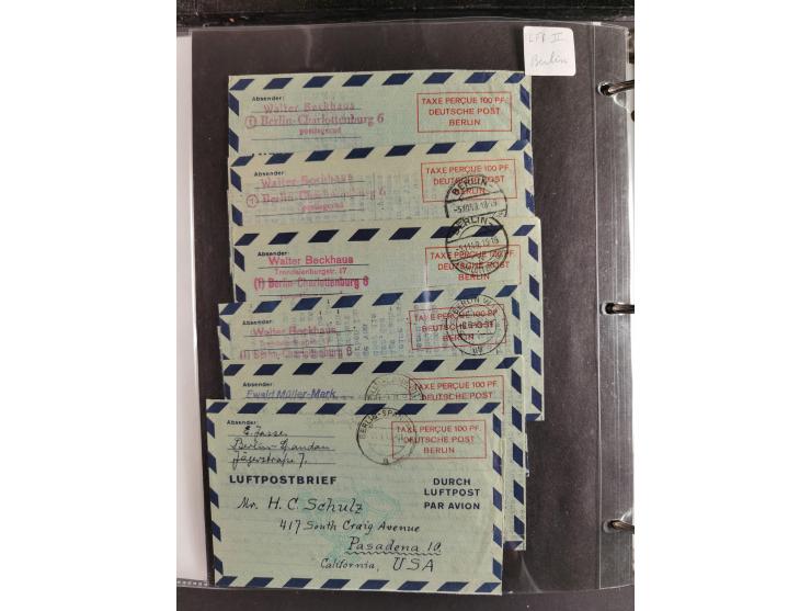 1912/53, very interesting group of over 320 entire items, including many ILA, yellow and green dog, Bavarian air-mail, E.EL.P