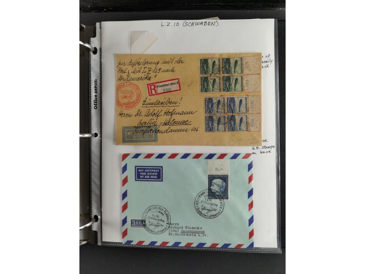 1912/53, very interesting group of over 320 entire items, including many ILA, yellow and green dog, Bavarian air-mail, E.EL.P