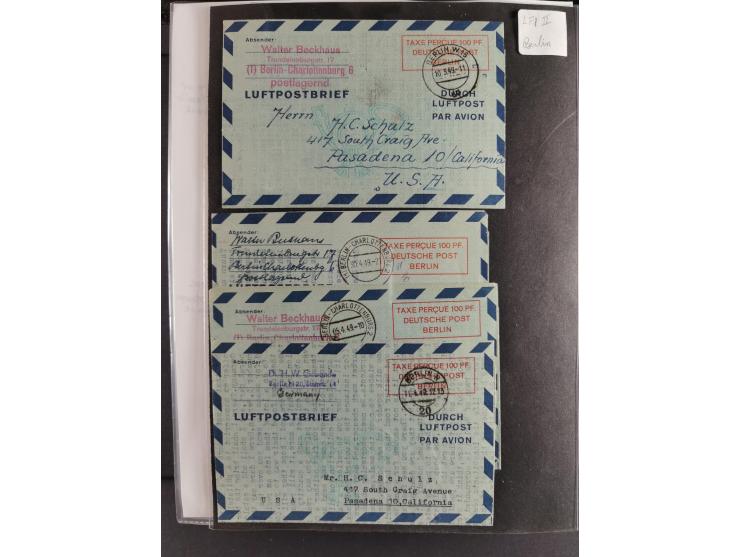 1912/53, very interesting group of over 320 entire items, including many ILA, yellow and green dog, Bavarian air-mail, E.EL.P