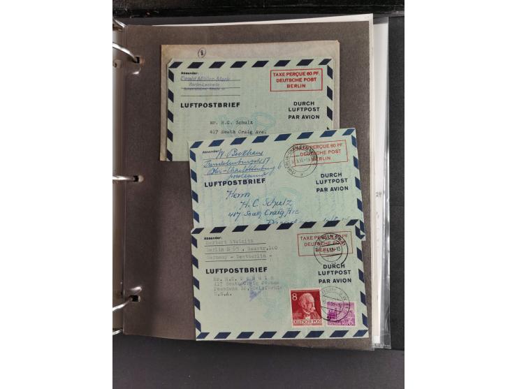 1912/53, very interesting group of over 320 entire items, including many ILA, yellow and green dog, Bavarian air-mail, E.EL.P