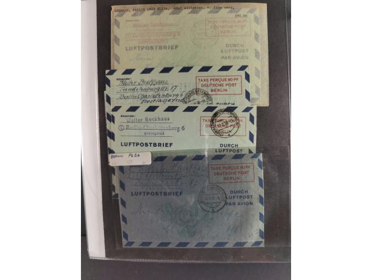 1912/53, very interesting group of over 320 entire items, including many ILA, yellow and green dog, Bavarian air-mail, E.EL.P