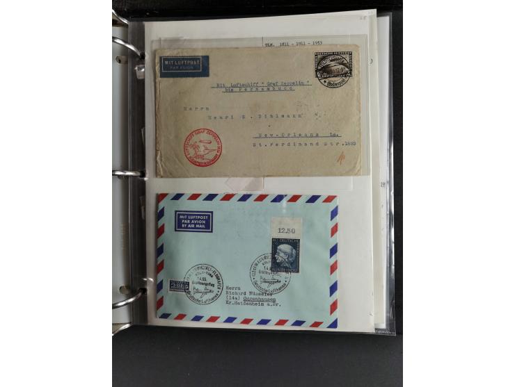 1912/53, very interesting group of over 320 entire items, including many ILA, yellow and green dog, Bavarian air-mail, E.EL.P