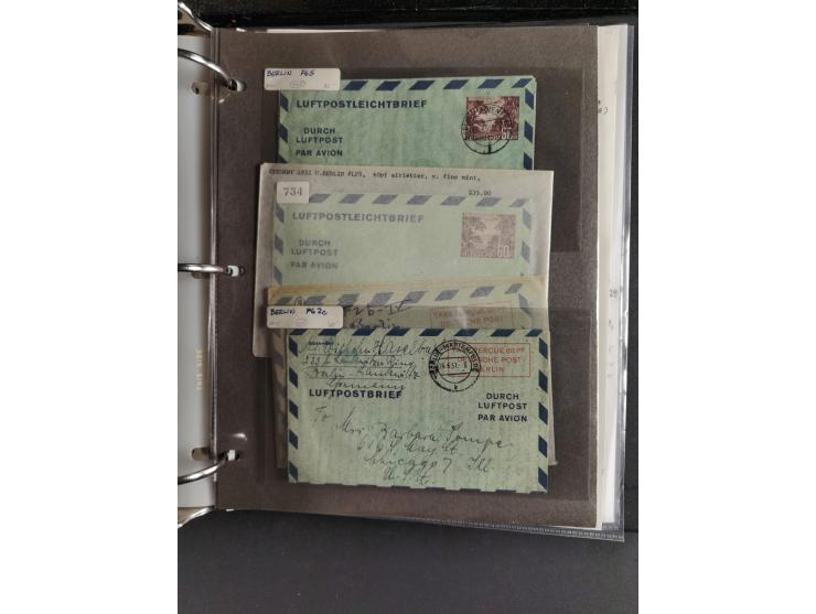 1912/53, very interesting group of over 320 entire items, including many ILA, yellow and green dog, Bavarian air-mail, E.EL.P