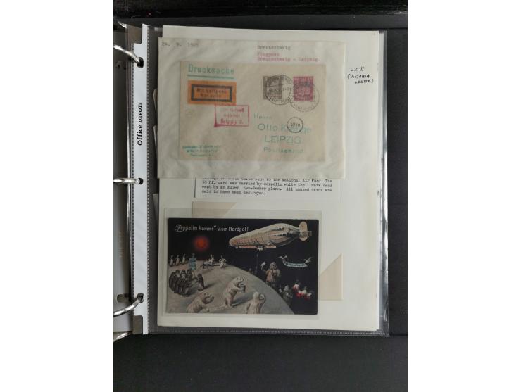 1912/53, very interesting group of over 320 entire items, including many ILA, yellow and green dog, Bavarian air-mail, E.EL.P