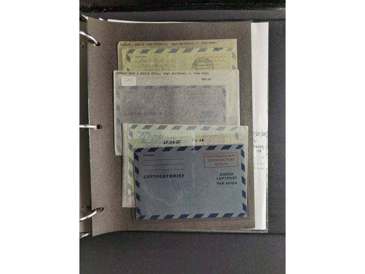 1912/53, very interesting group of over 320 entire items, including many ILA, yellow and green dog, Bavarian air-mail, E.EL.P