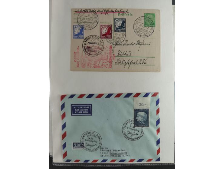 1912/53, very interesting group of over 320 entire items, including many ILA, yellow and green dog, Bavarian air-mail, E.EL.P