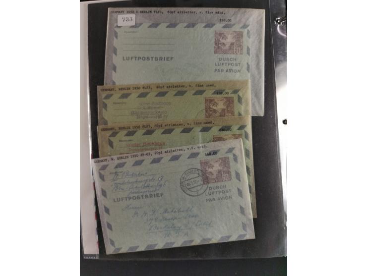 1912/53, very interesting group of over 320 entire items, including many ILA, yellow and green dog, Bavarian air-mail, E.EL.P