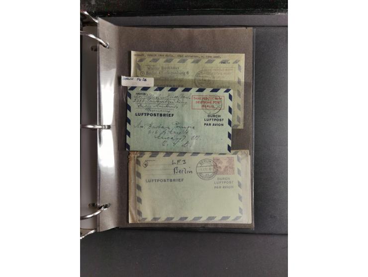 1912/53, very interesting group of over 320 entire items, including many ILA, yellow and green dog, Bavarian air-mail, E.EL.P