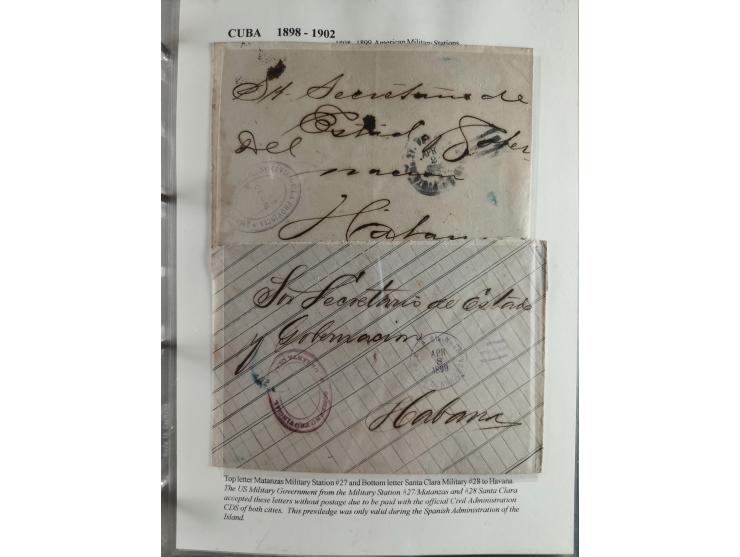 1898/1902, Spanish-American War, specialized collection with many uncommon and significant items such as Spanish Army franchi