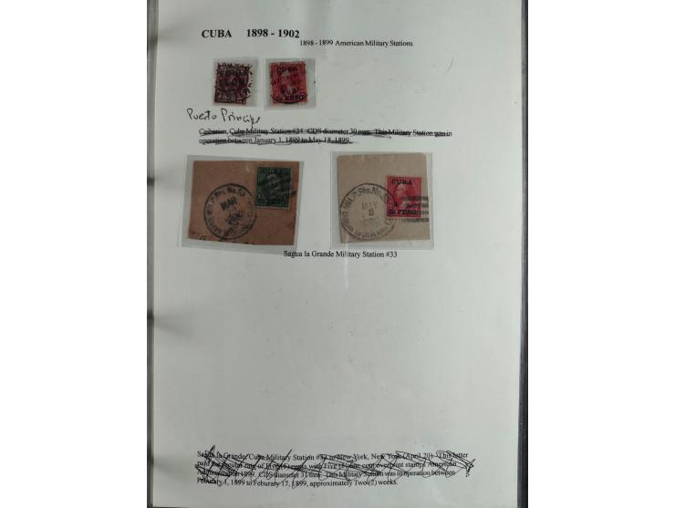 1898/1902, Spanish-American War, specialized collection with many uncommon and significant items such as Spanish Army franchi