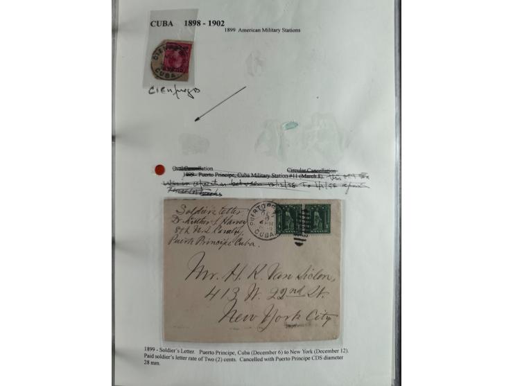 1898/1902, Spanish-American War, specialized collection with many uncommon and significant items such as Spanish Army franchi