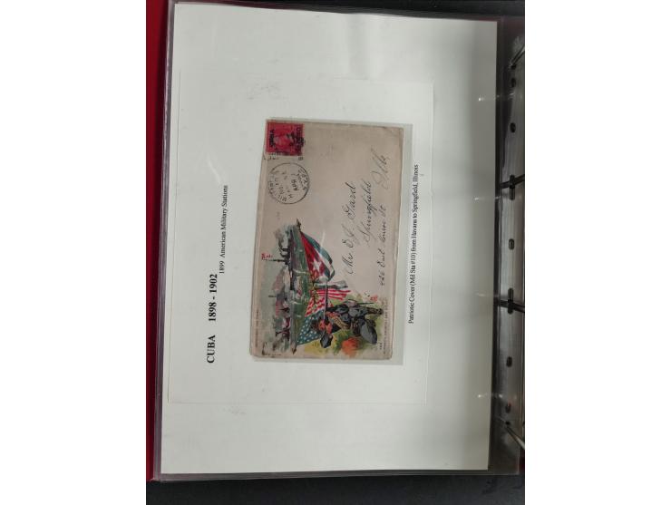1898/1902, Spanish-American War, specialized collection with many uncommon and significant items such as Spanish Army franchi