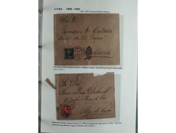 1898/1902, Spanish-American War, specialized collection with many uncommon and significant items such as Spanish Army franchi