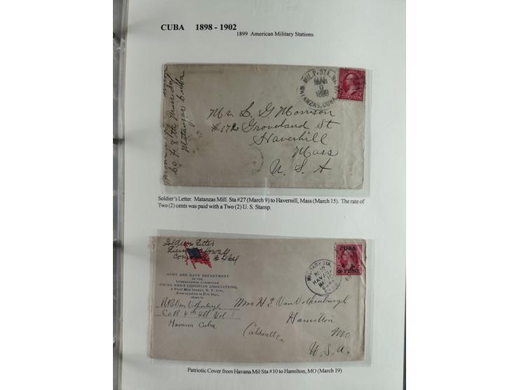 1898/1902, Spanish-American War, specialized collection with many uncommon and significant items such as Spanish Army franchi