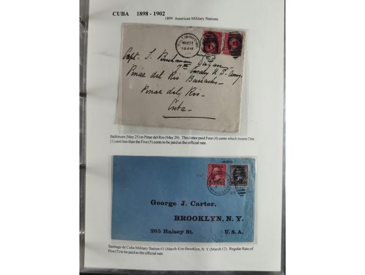 1898/1902, Spanish-American War, specialized collection with many uncommon and significant items such as Spanish Army franchi