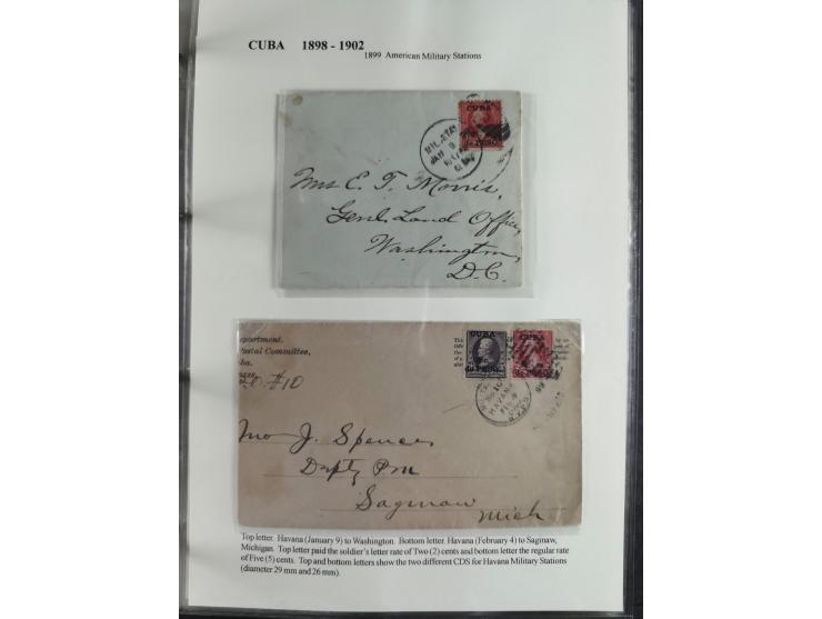1898/1902, Spanish-American War, specialized collection with many uncommon and significant items such as Spanish Army franchi